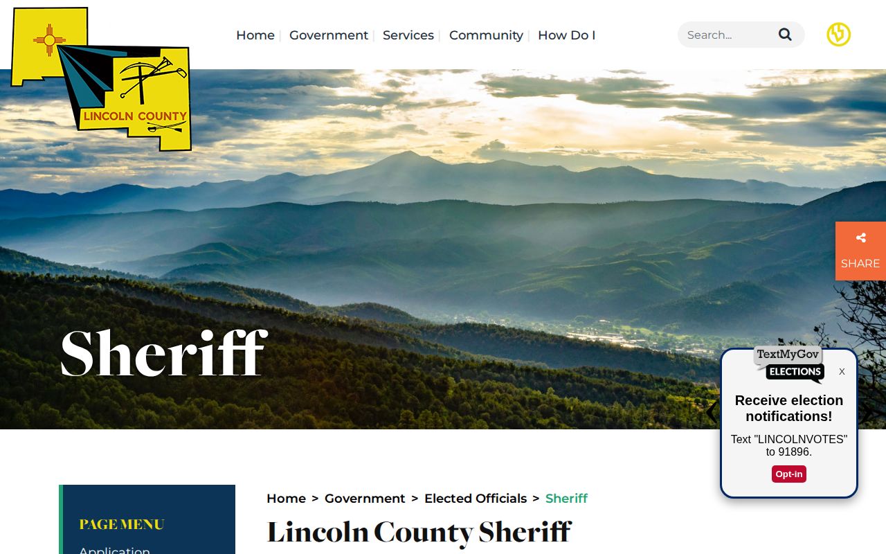 Lincoln County sheriff booking record contact source